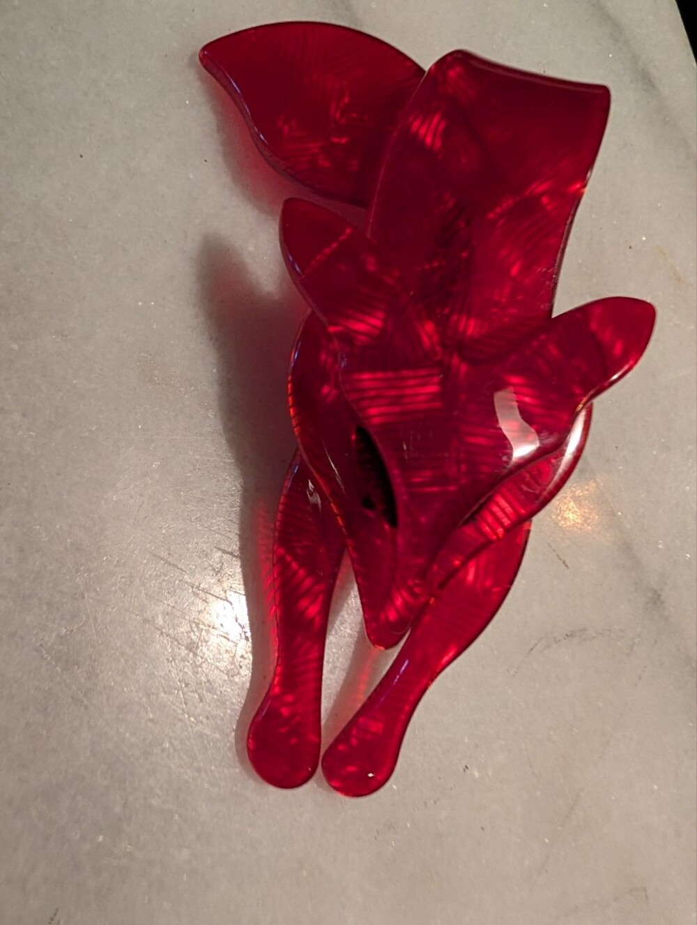 Vintage Signed Lea Stein Paris Red Fox Brooch / Pin – Clasp Replaced